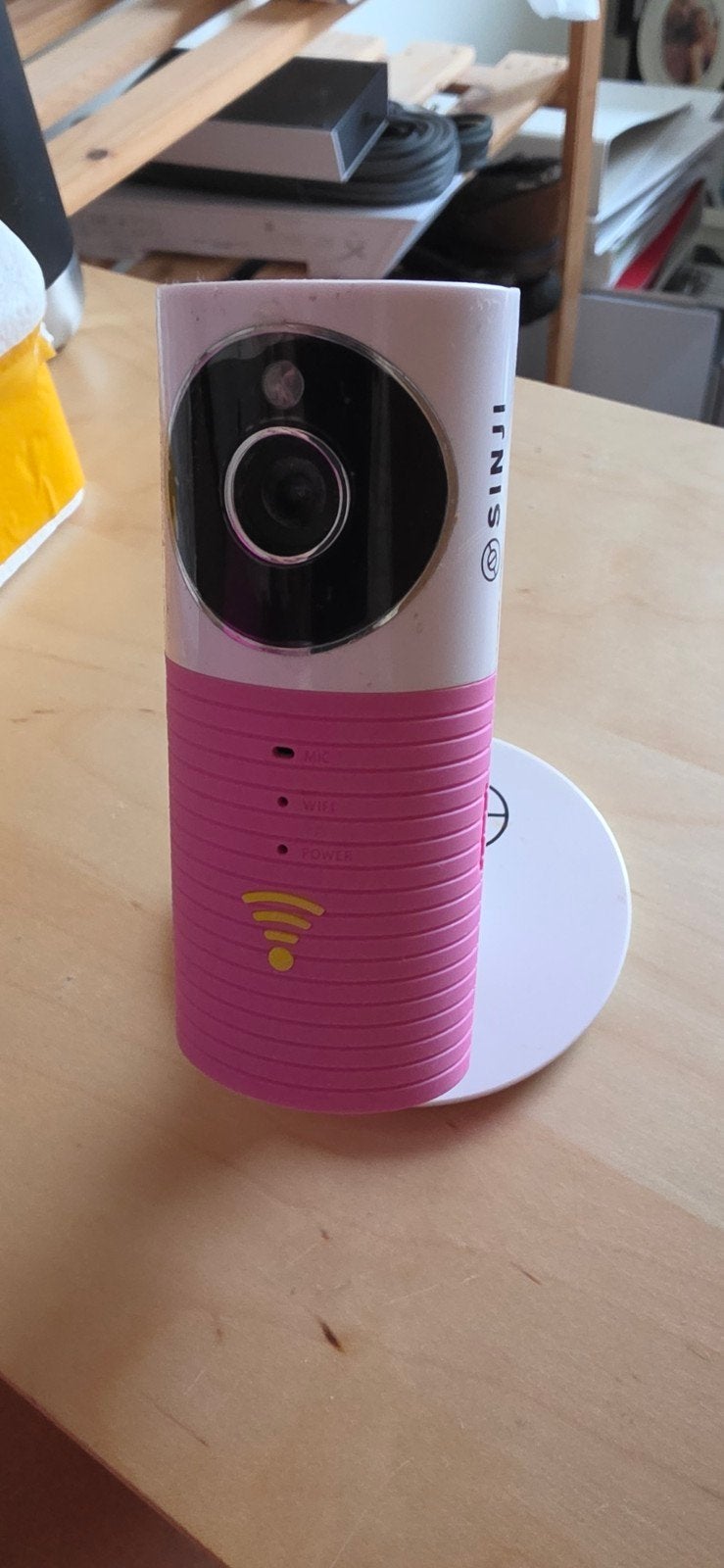 Sinji Binnencamera - Roze/Wit WiFi Beveiligingscamera, Gebruikt, Binnencamera, Pr services, 5014sj