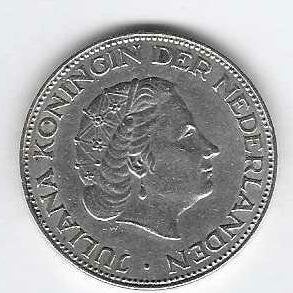 2 1/2 gulden 1959, Postzegels en Munten, Munten | Nederland, Koningin Juliana, Verzenden, Zilver, Losse munt