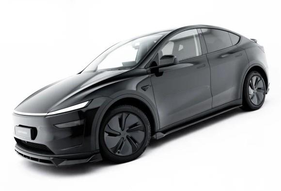 Voorlip sideskirt diffuser spoiler - Tesla Model Y 25+
