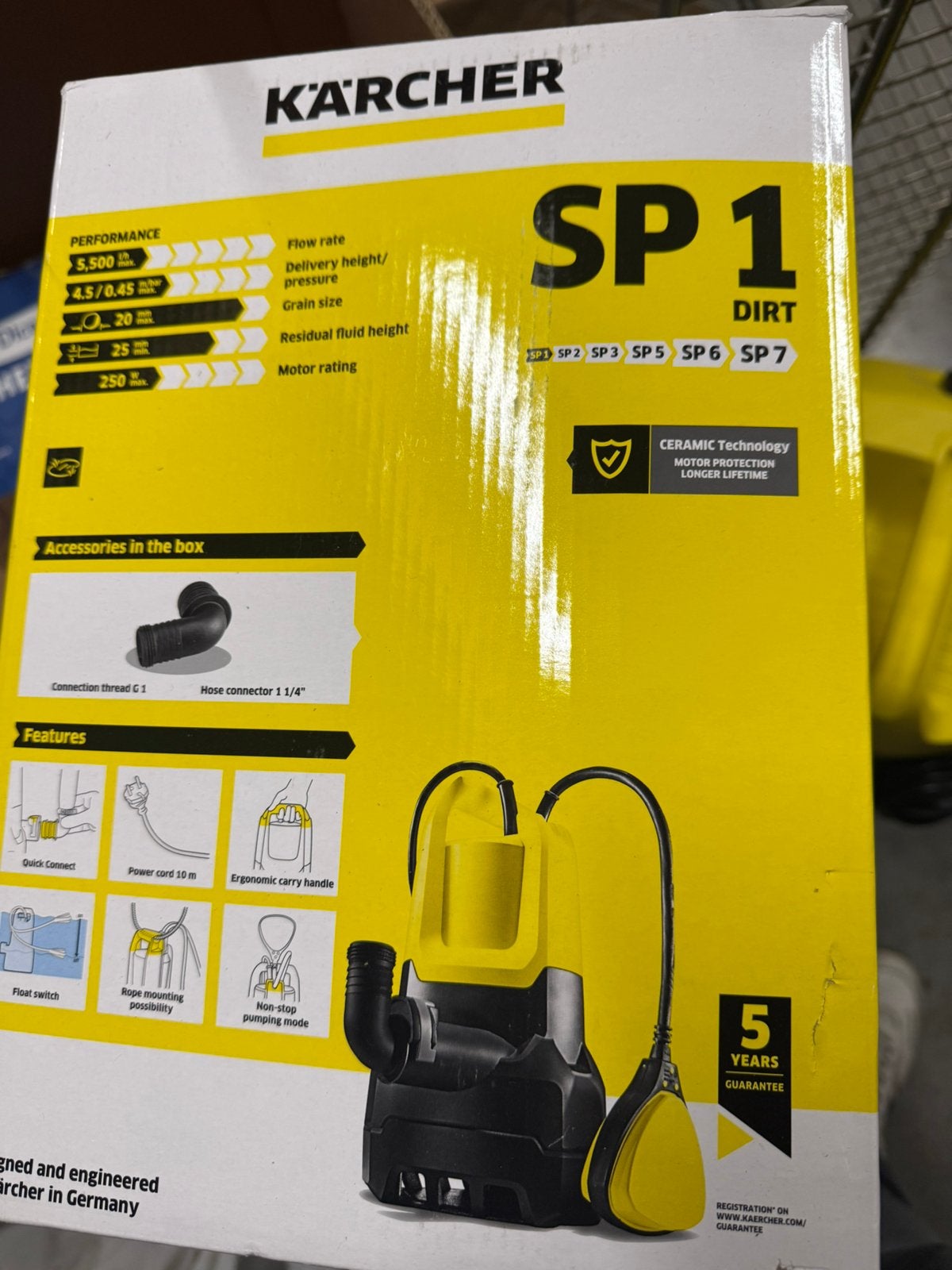 Dompelpomp Karcher SP1 Dirt, Tuin en Terras, Waterpompen, Ophalen of Verzenden, Nieuw, Dompelpomp