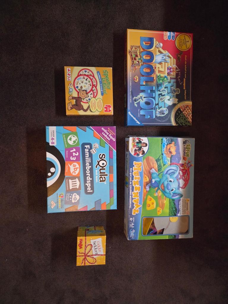 Bordspellen set: Doolhof, Muizenval, Squla, Speeltijd, Haba, Hobby en Vrije tijd, Gezelschapsspellen | Bordspellen, Vijf spelers of meer