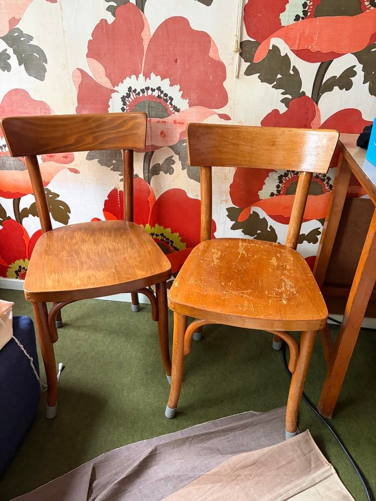 Set van 3 Thonet cafestoelen - Jaren '50/'60, Ophalen