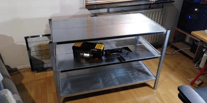 Lage Stellingkast/werkbank, Ophalen, Gebruikt