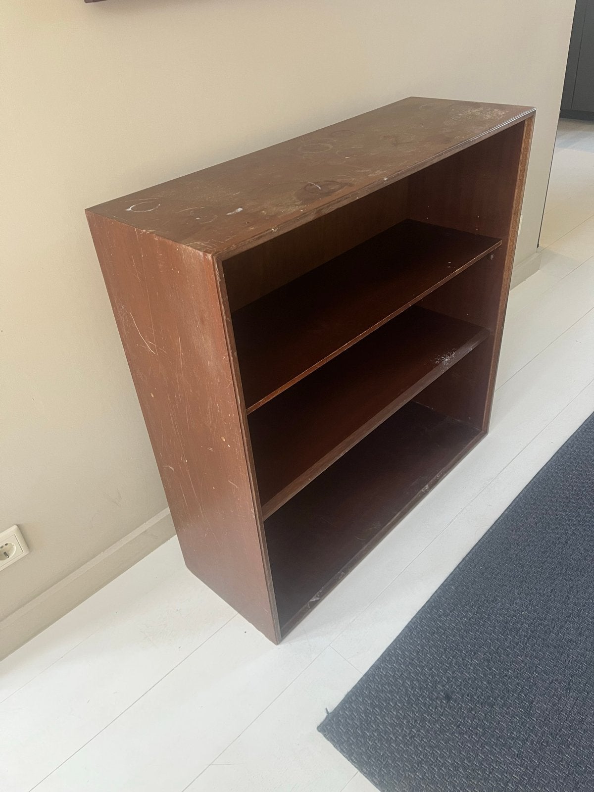 Houten boekenkast met 3 planken - Gebruikt, Met plank(en), Gebruikt, Minder dan 100 cm, 25 tot 50 cm