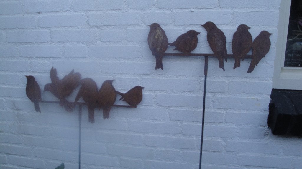 metalen vogels tuinprikkers, Tuin en Terras, Ophalen of Verzenden, Nieuw