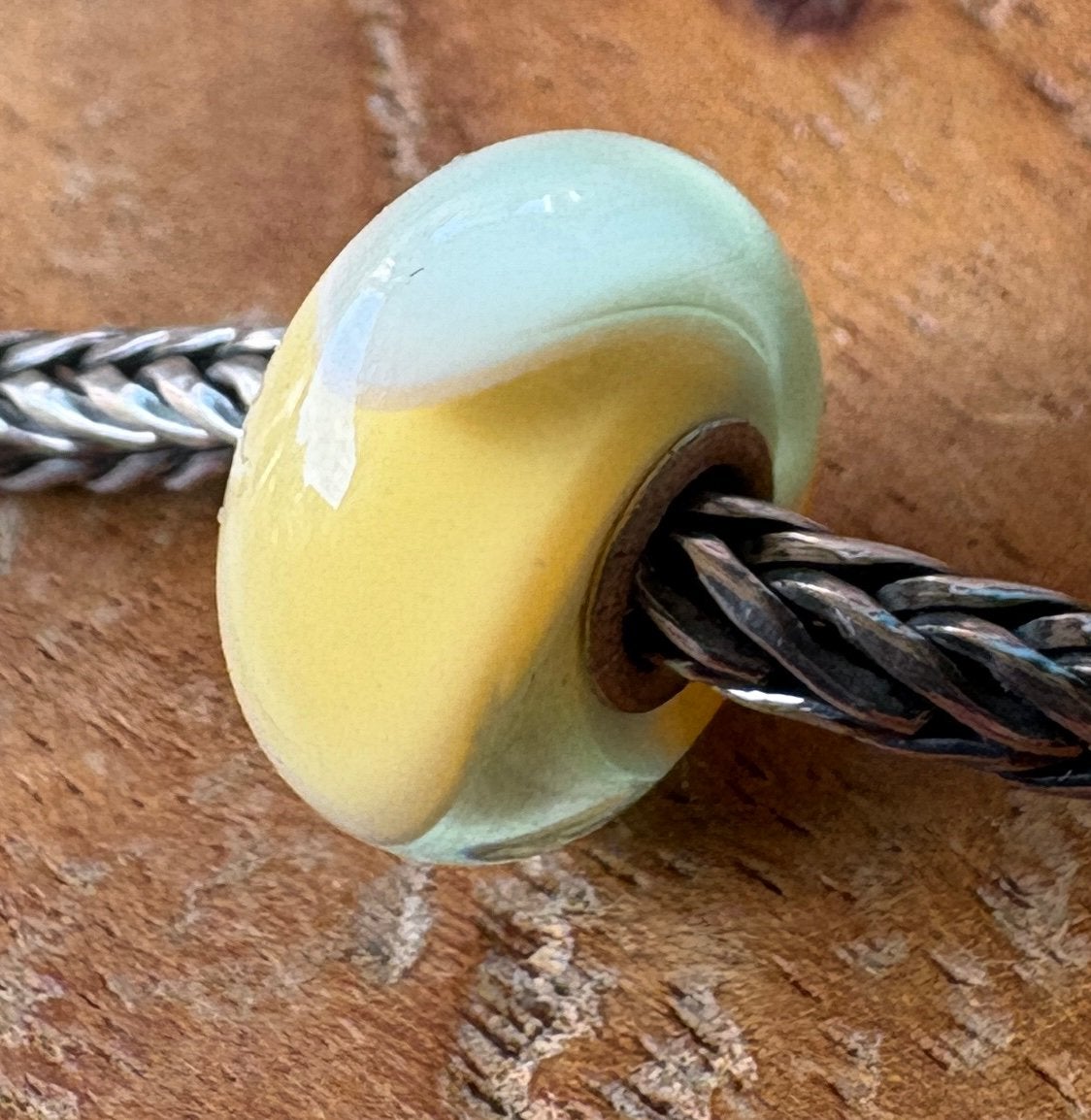 Trollbeads Geel en Groene Gordeldier NIEUW, Sieraden, Tassen en Uiterlijk, Bedels, Verzenden, Nieuw, Edelsteen, Trollbeads
