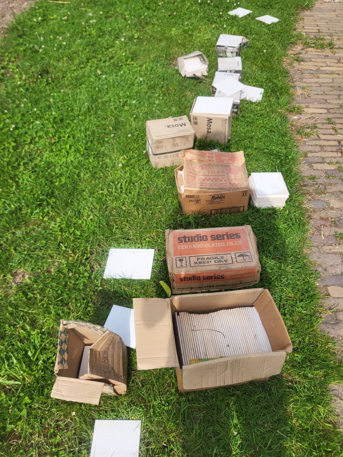 Div. Wandtegels, ook met meeuwen 15x15/10x10/15x20, Doe-het-zelf en Verbouw, Tegels, Ophalen, Nieuw