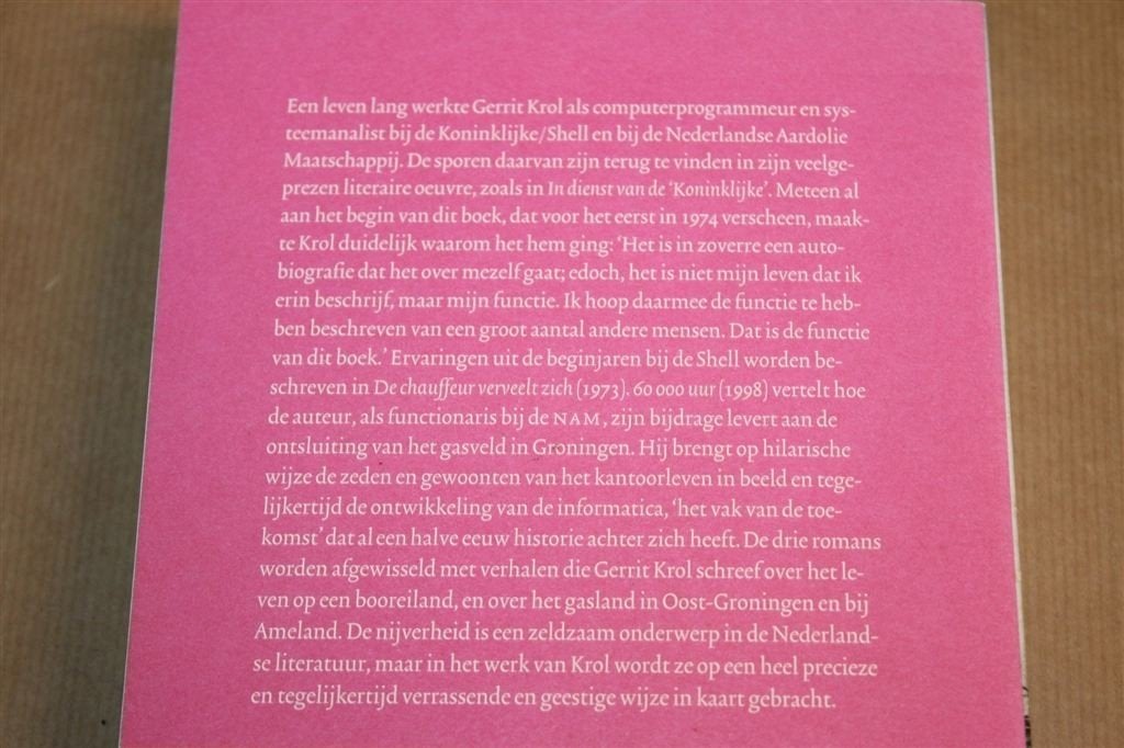 Krol & de Koninklijke — Gerrit Krol, Verzameld Proza 2001, Ophalen of Verzenden, Gelezen