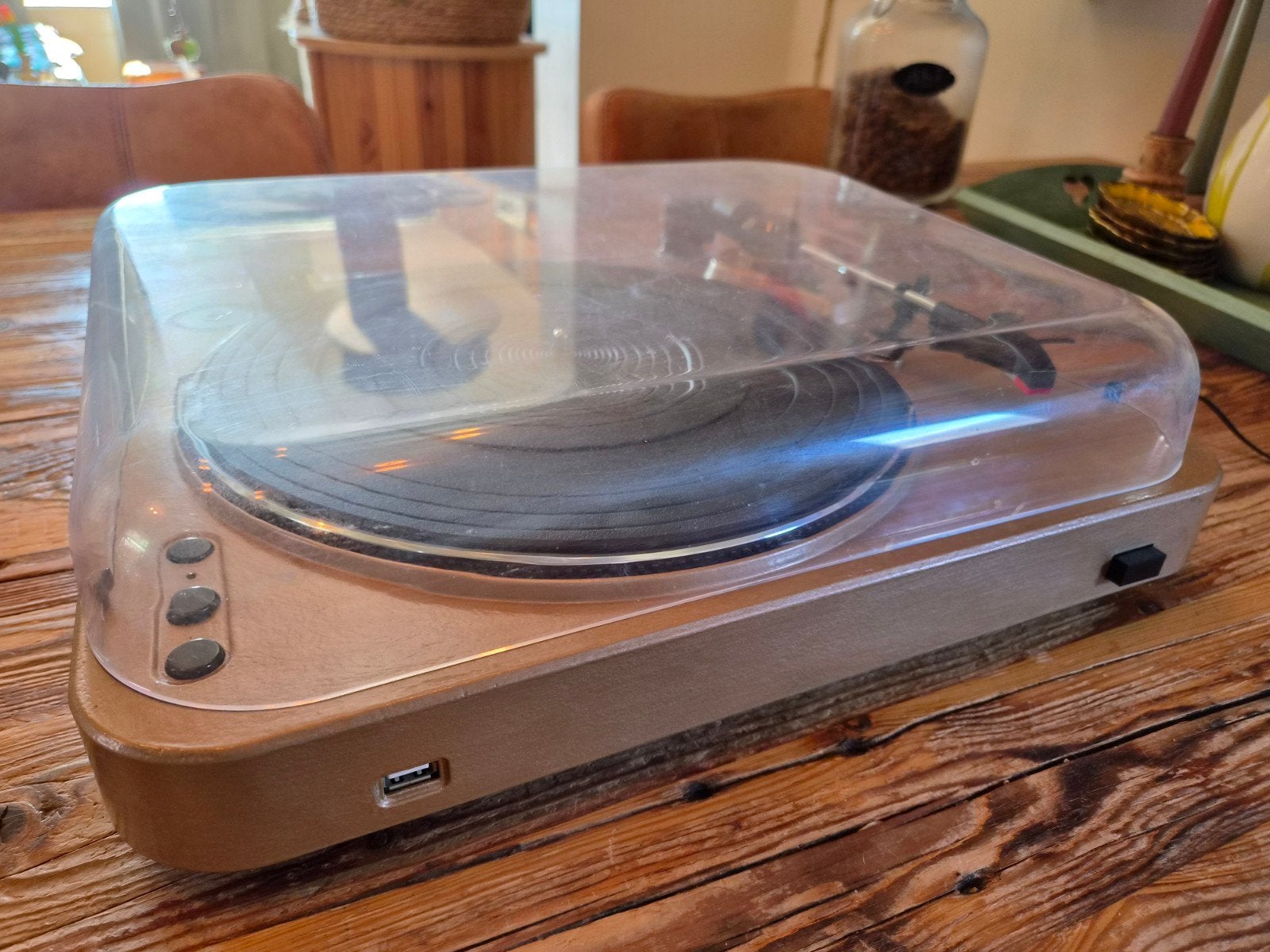 Lenco L-85 Platenspeler met USB en Bluetooth, Audio, Tv en Foto, Platenspelers, Overige merken, Gebruikt, Ophalen of Verzenden