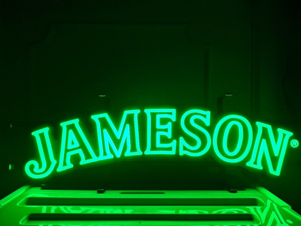 Grote zeldzame lichtreclame Jameson Irish whisky, Ophalen of Verzenden, Nieuw, Lichtbak of (neon) lamp