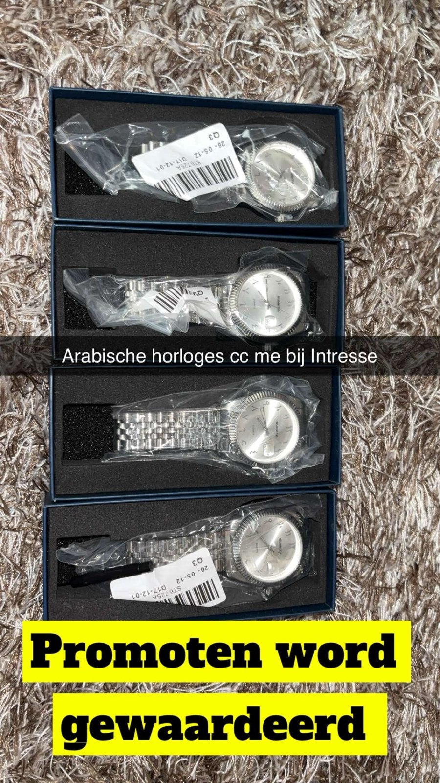 Sunkta Arabische Horloges - Nieuw in Doos, Overige merken, Staal, Polshorloge, Nieuw