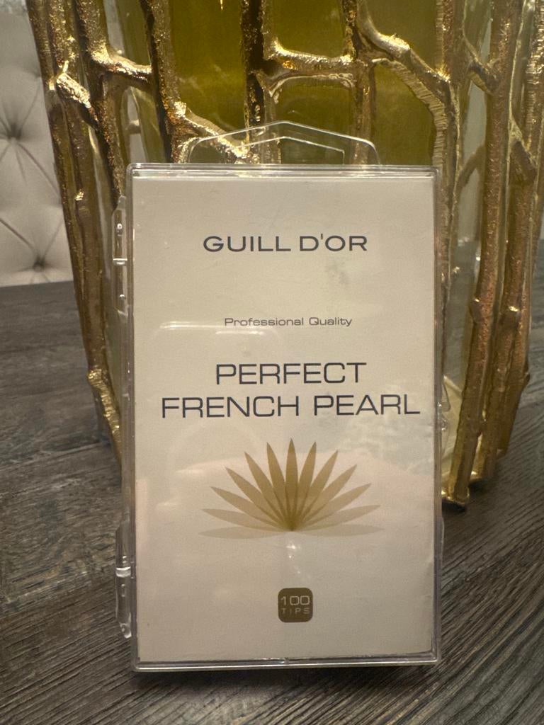 100 kunstnageltips - Perfect French Pearl, Overige kleuren, Nieuw, Ophalen of Verzenden, Handen en Nagels
