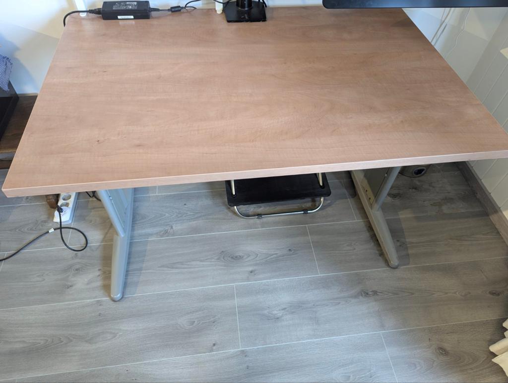 Hoogte Verstelbaar Bureau (120x80x76 cm) en gratis extras, Huis en Inrichting, Bureaus, Ophalen, Zit-sta bureau, In hoogte verstelbaar