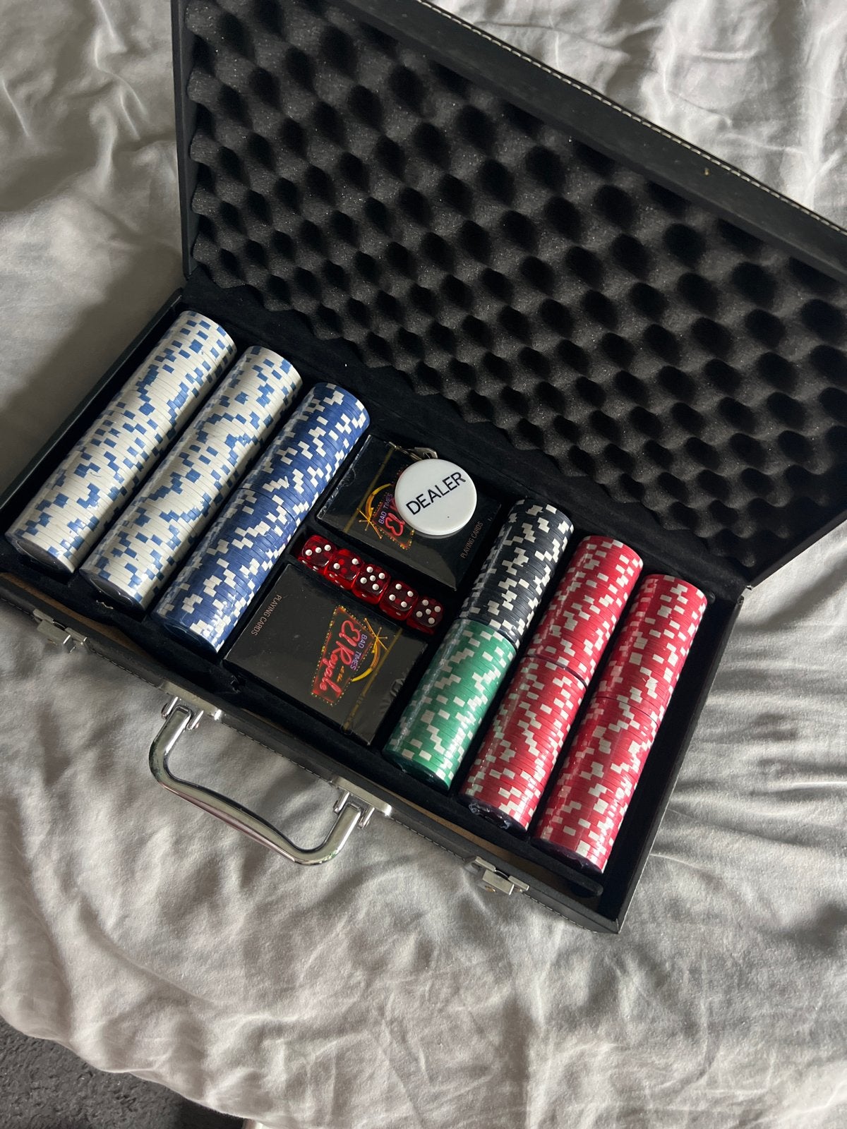El Royale Blackjack Pokerset, Drie of vier spelers, Ophalen of Verzenden, Gebruikt