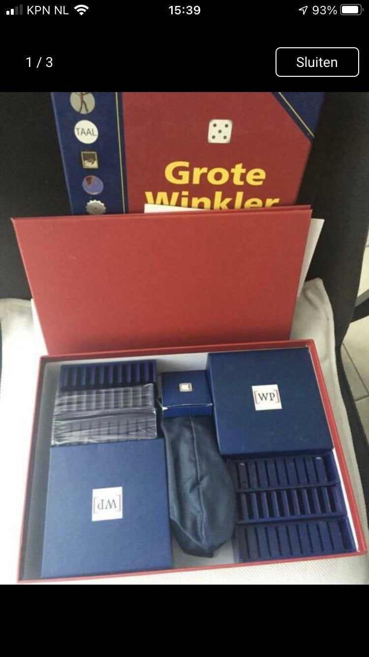 Het kennisspel Grote Winkler Prins encyclopedie 4000 vragen!, Hobby en Vrije tijd, Gezelschapsspellen | Bordspellen, Ophalen of Verzenden