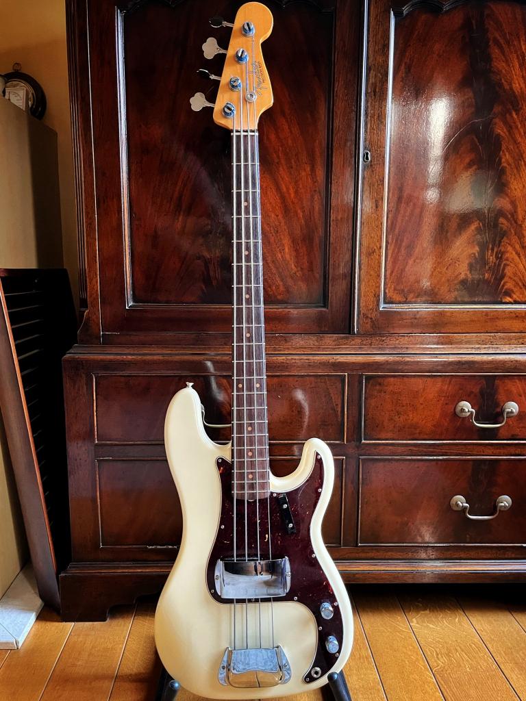 Fender "American Original '60" Precision Bass (Oly.White), Ophalen, Zo goed als nieuw, Elektrisch