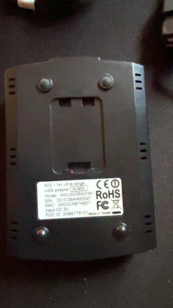 ALFA AWUS036ACHM AC600 USB WiFi Adapter, Ophalen of Verzenden, Zo goed als nieuw