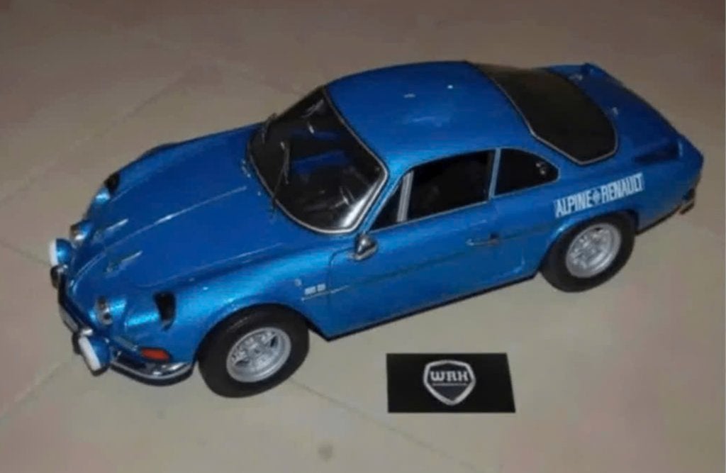 1:8 RENAULT ALPINE A110 blue Altaya HANDBOUW WRH, Ophalen, Zo goed als nieuw, 1:5 t/m 1:8, Auto