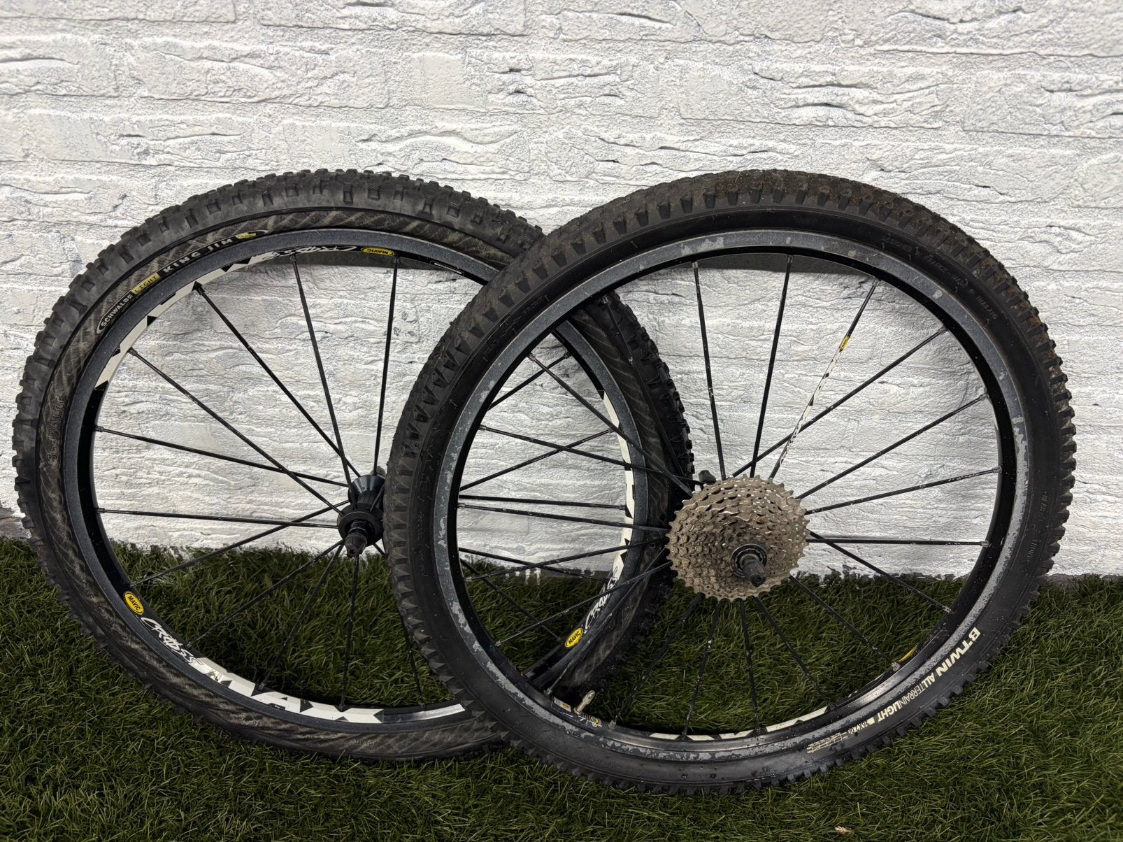 Mavic wielset velgen banden 26 inch mountainbike wielen 26”, Fietsen en Brommers, Fietsonderdelen, Ophalen, Mountainbike