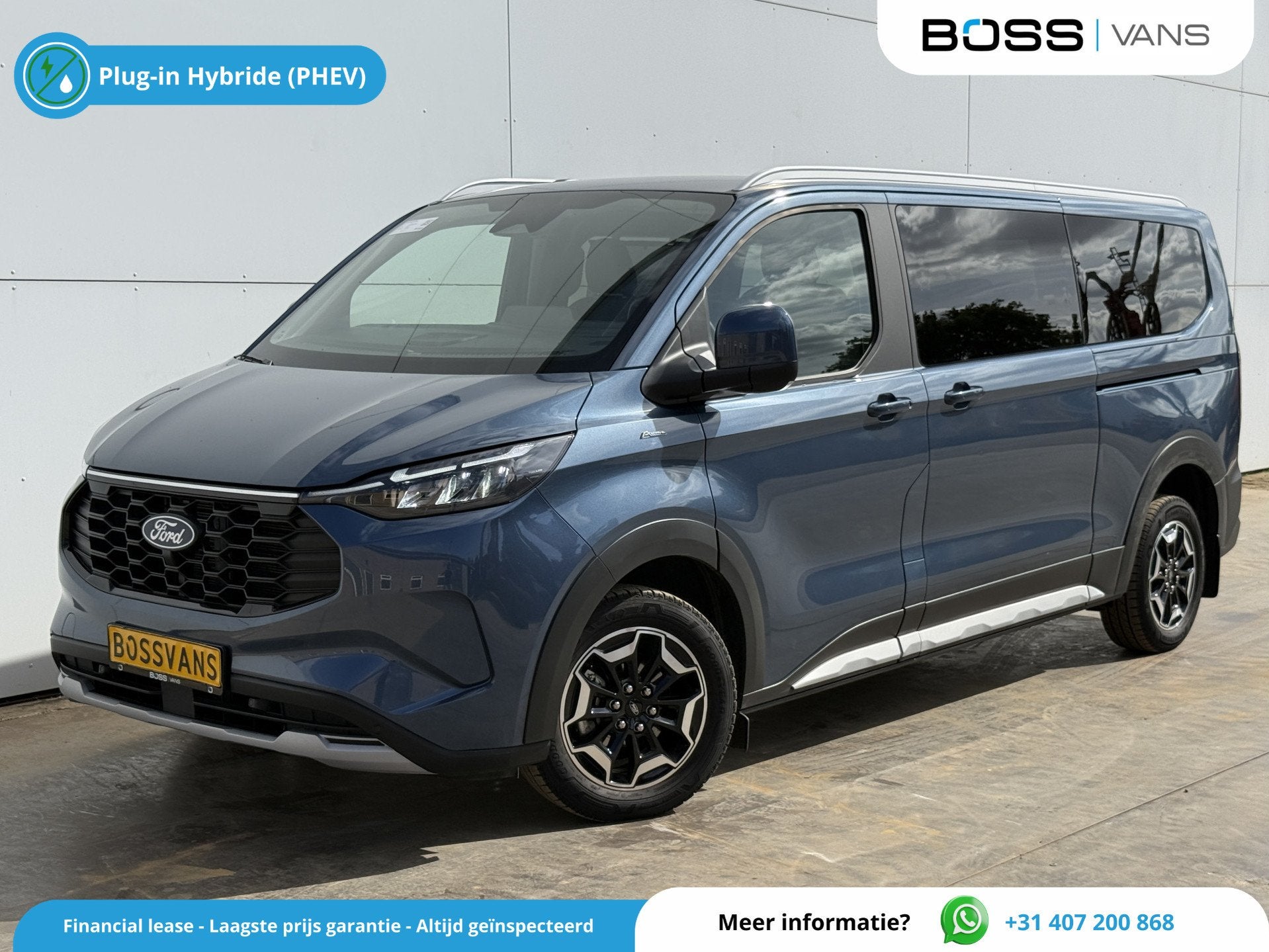 Ford Tourneo Custom 233PK PHEV Prijs Incl. BPM Excl. BTW Aut, Auto's, 232 pk, Gebruikt, 4 cilinders, 1850 kg