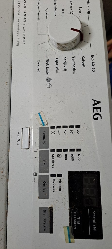 Aeg wasmachine, Witgoed en Apparatuur, Wasmachines, Ophalen, 1200 tot 1600 toeren, 4 tot 6 kg, Bovenlader