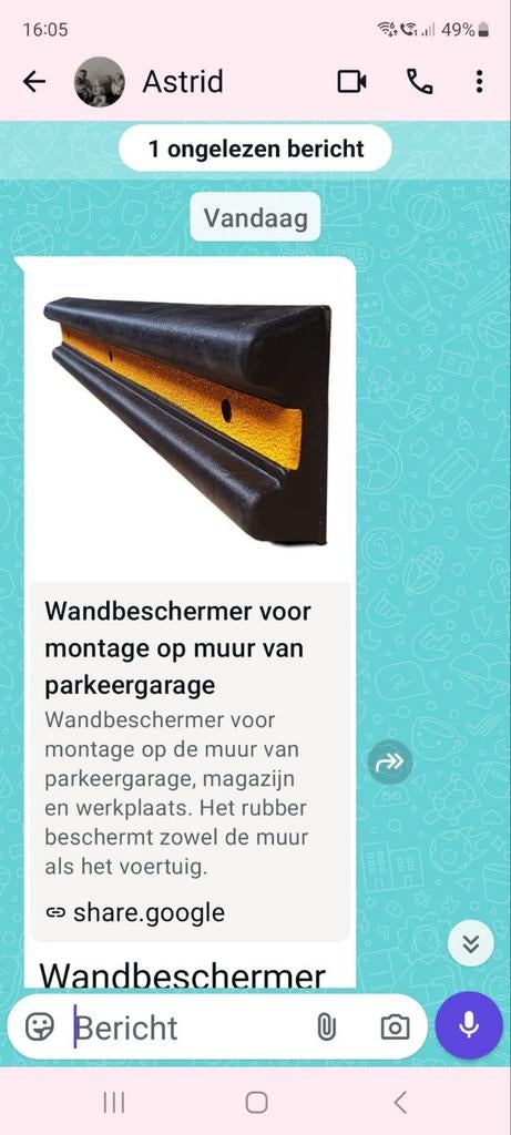 Wandbeschermer, Ophalen, Nieuw