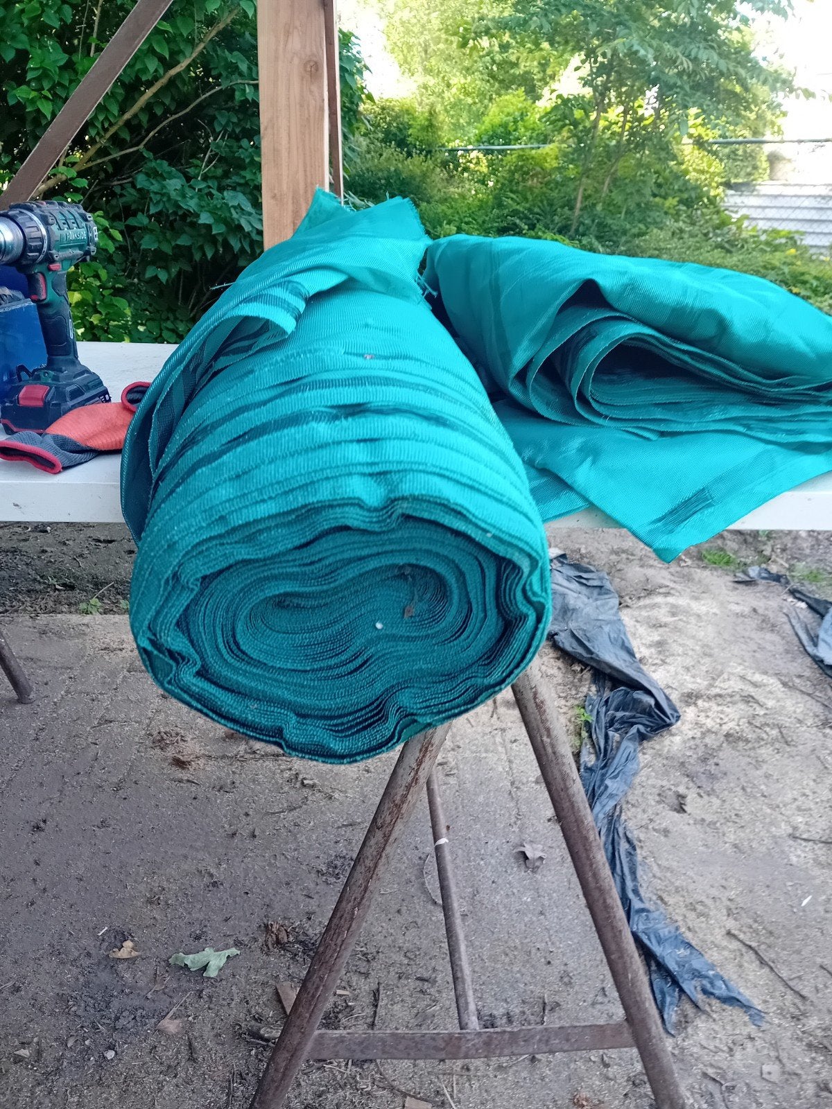 Steiger net groen, Doe-het-zelf en Verbouw, Zeil en Folie, Ophalen of Verzenden, 15 m² of meer, Zeil