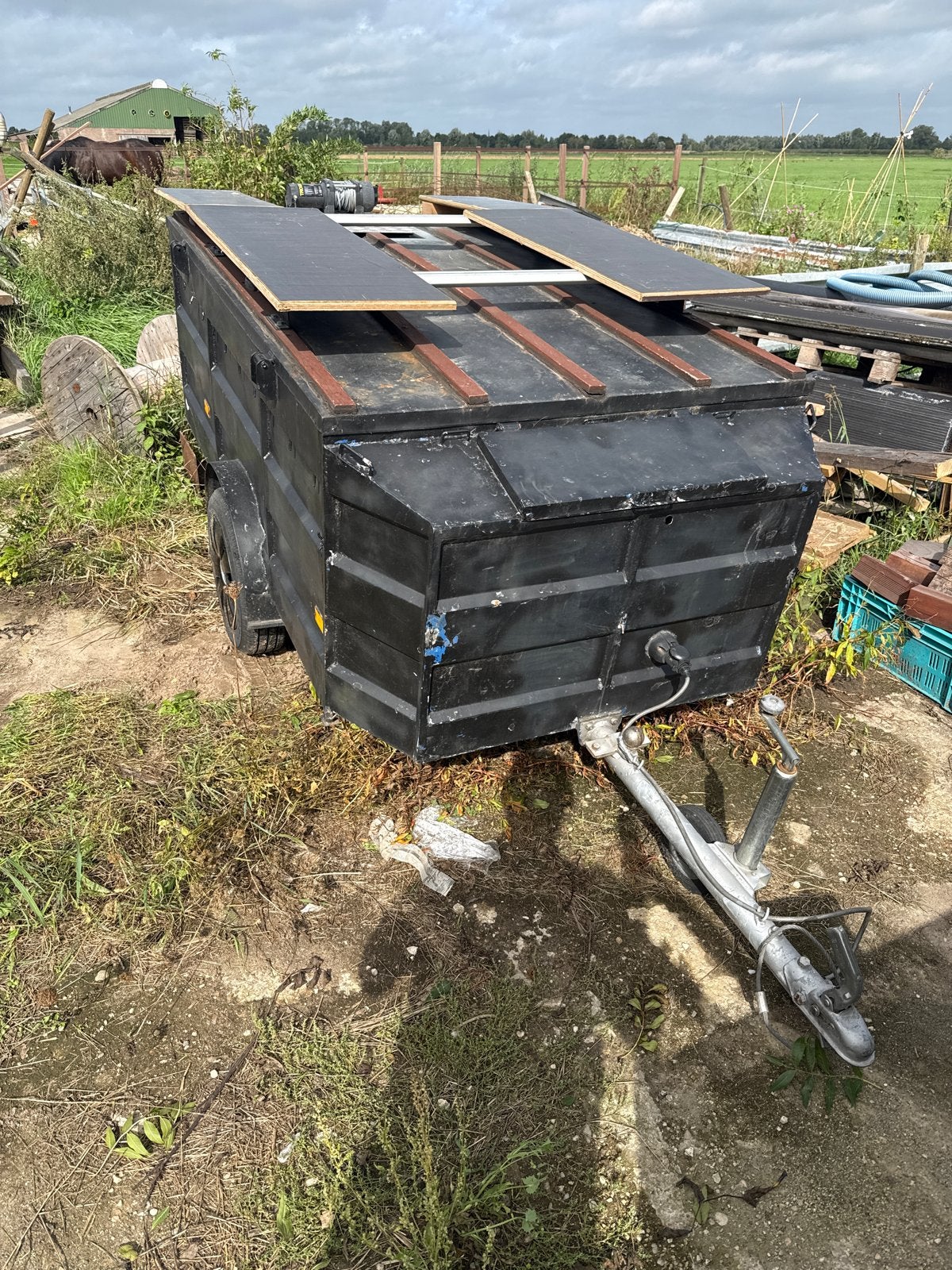 Baggage wagen aanhangen, Ophalen of Verzenden, Gebruikt