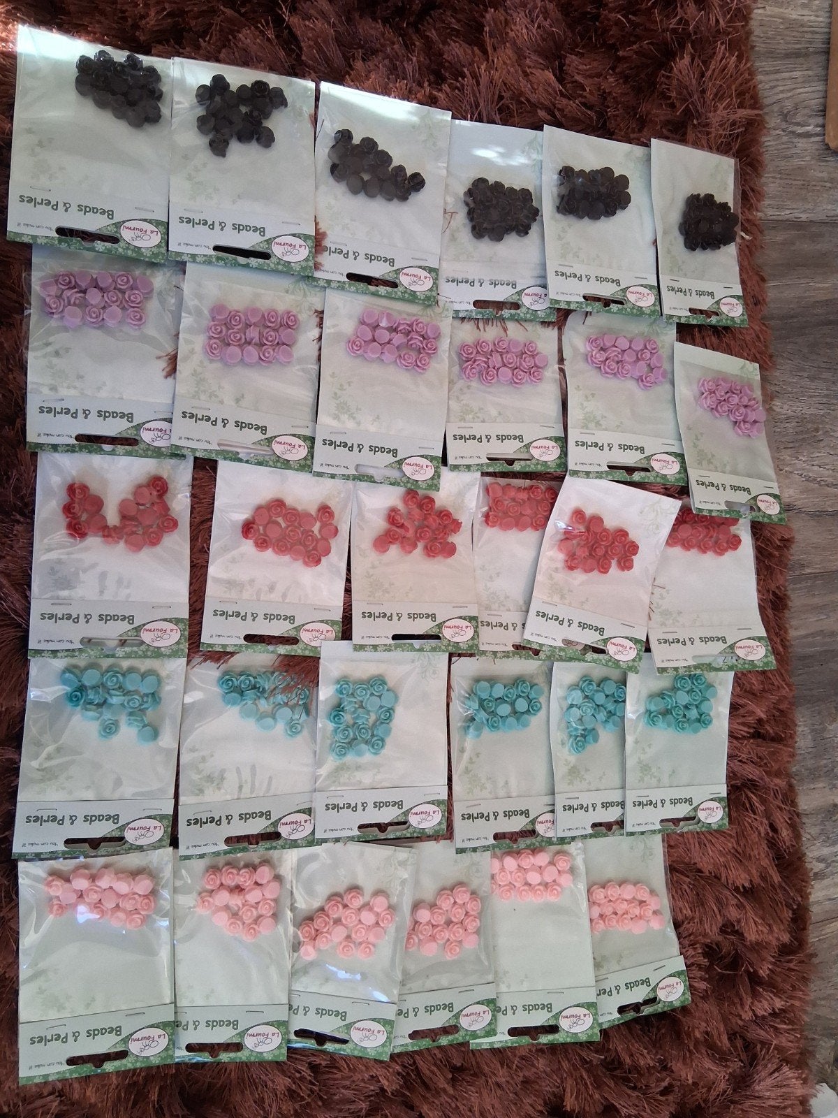 24 Pakjes Cabochon Roosjes - Diverse Kleuren, Ophalen of Verzenden