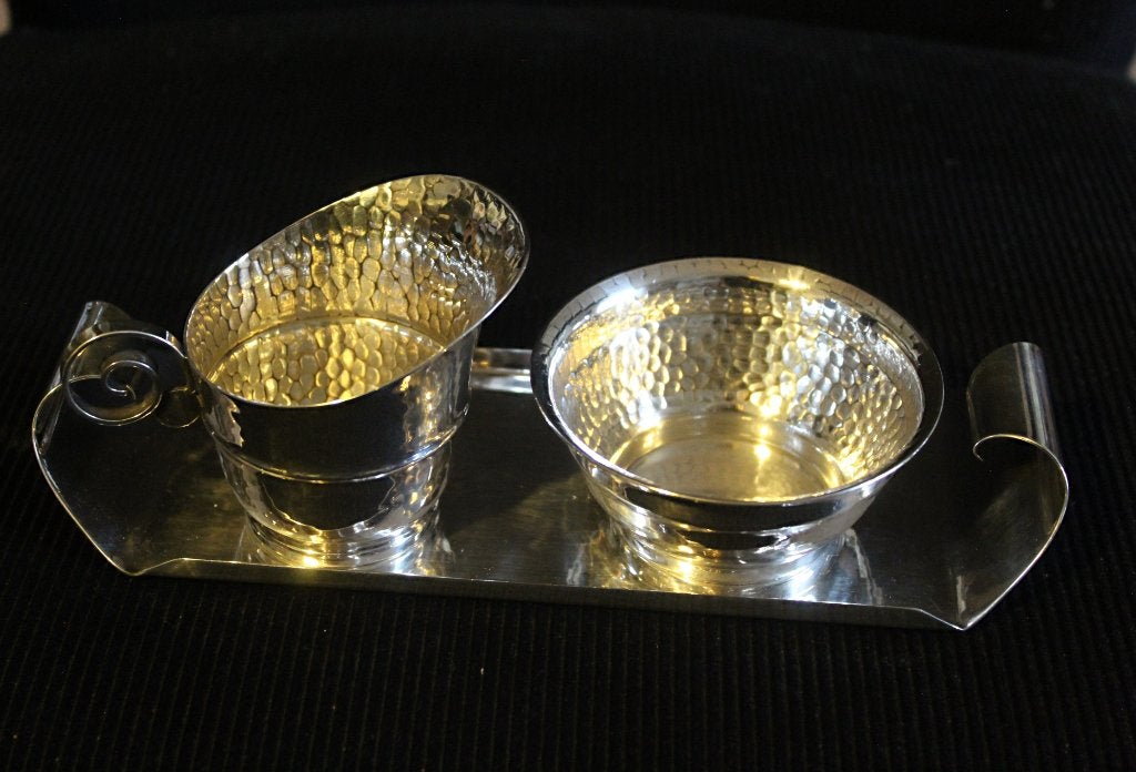 Gero Zeist zilverplated roomstel Georg Nilsson, Antiek en Kunst, Ophalen of Verzenden