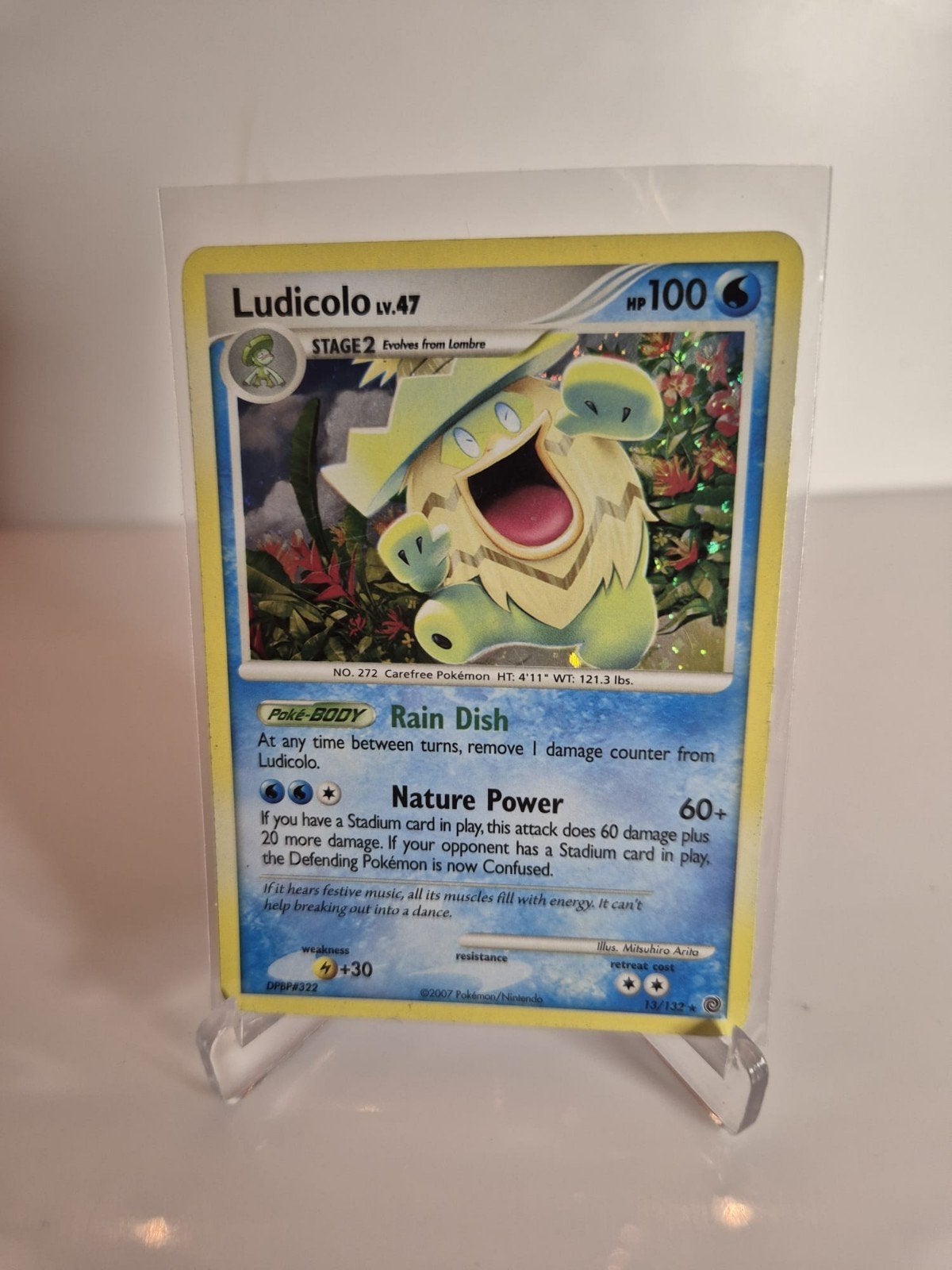 POKEMON KAART; LUDICOLO LV.47, 13/132, HOLO, Ophalen of Verzenden, Zo goed als nieuw