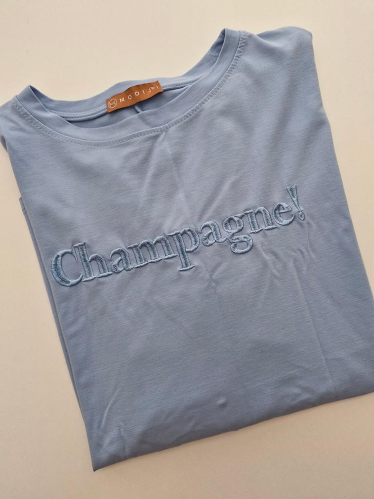 MOOIJ TSHIRT, Ophalen of Verzenden, Zo goed als nieuw, Blauw, Korte mouw