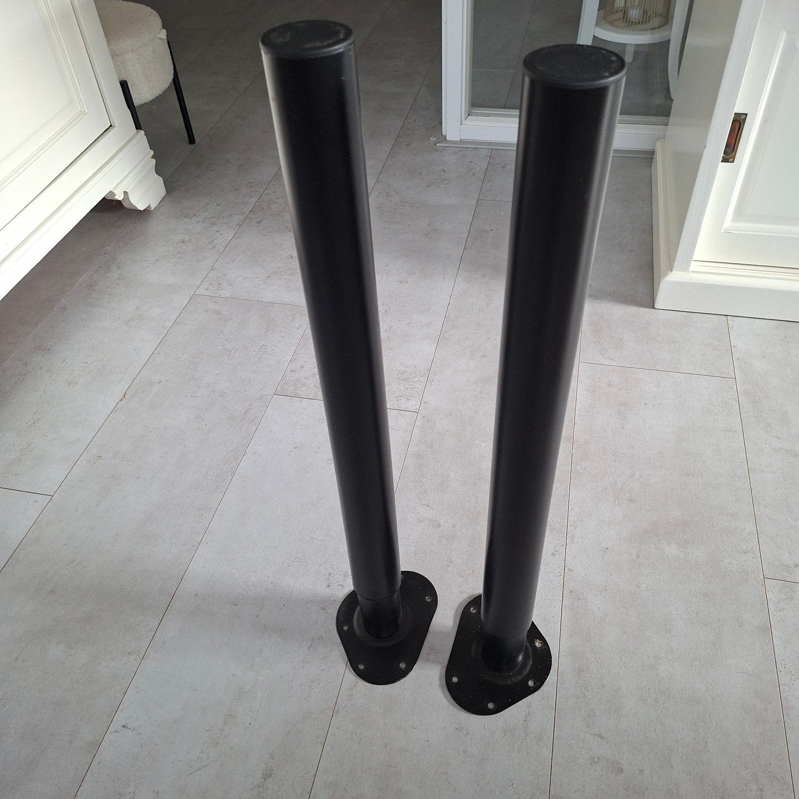 Tafelpoot verstelbaar., Huis en Inrichting, Ophalen, 50 tot 100 cm, Rond, 50 tot 100 cm