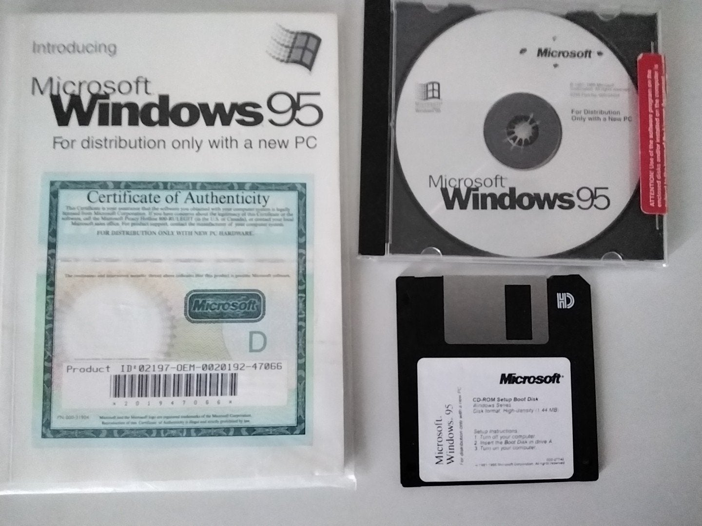 Windows 95 English on Cdrom with setup boot disk, Computers en Software, Vintage Computers, Ophalen of Verzenden