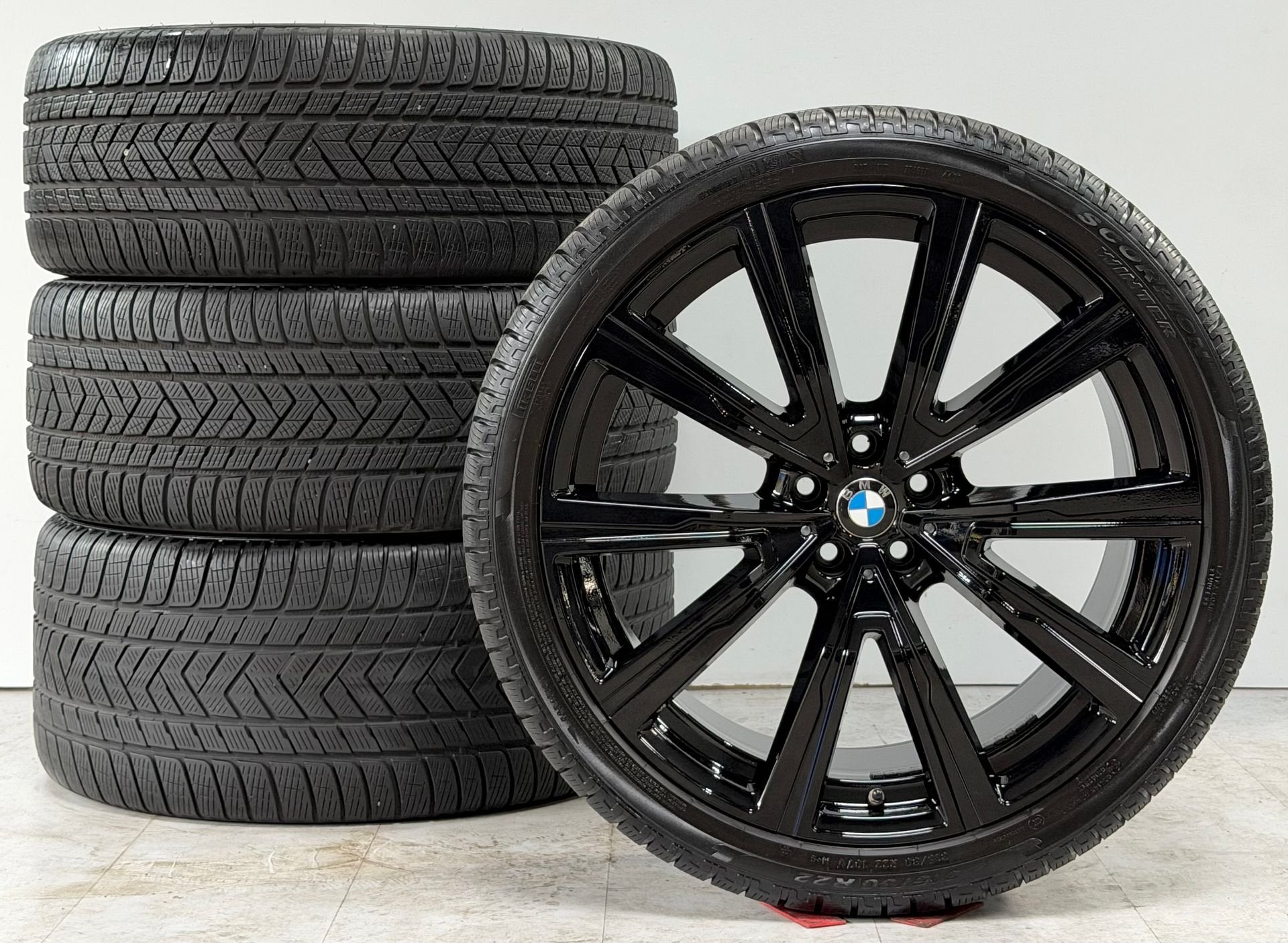 BMW X5 X6 22 inch velgen Styling 746i JetBl Origineel Winter, Gebruikt, -, -, Banden en Velgen