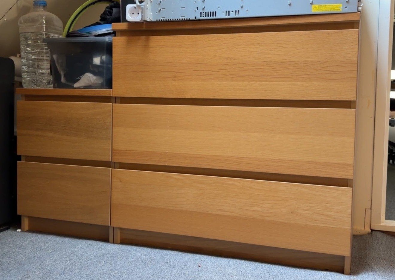 Ikea Malm ladekasten 2 en 3 lades, Gebruikt, 100 tot 150 cm, 5 laden of meer, Ophalen of Verzenden
