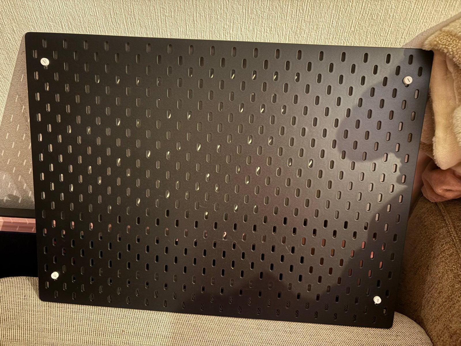 3x IKEA Skådis Opbergborden met Accessoires, Ophalen, Gebruikt, Zwart, Metaal