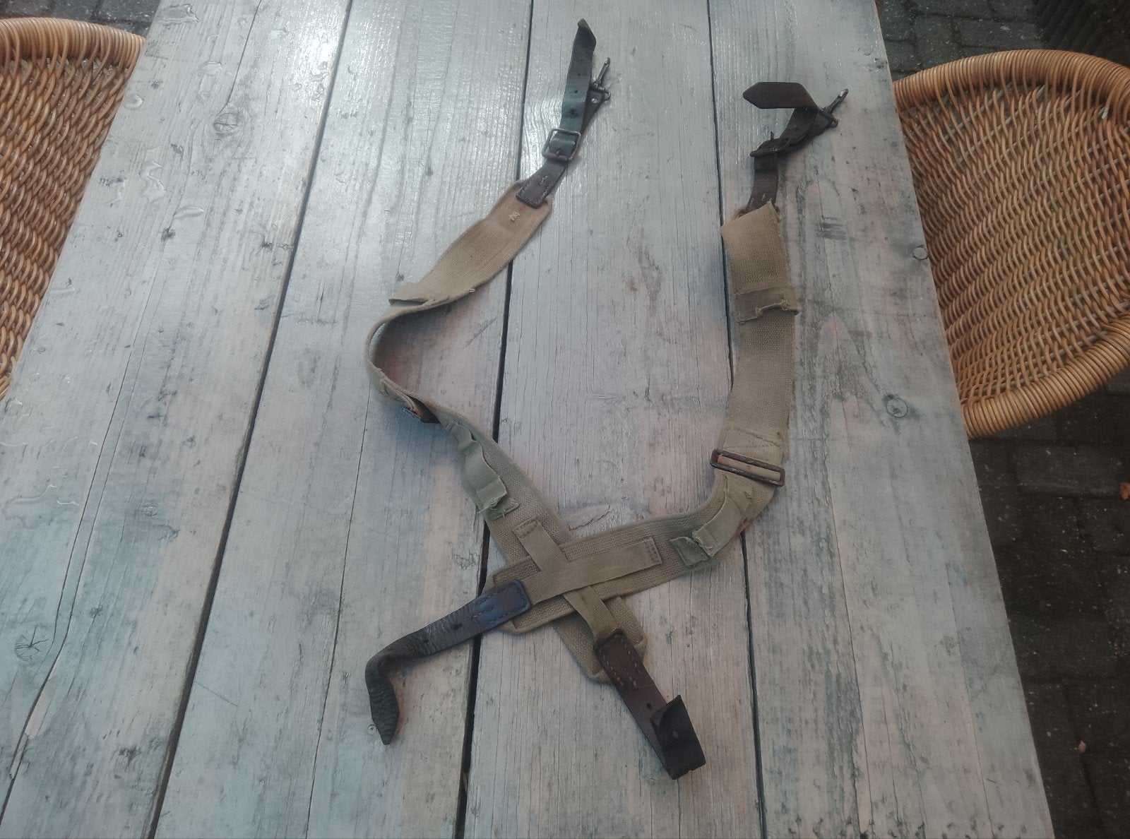 USA carrying suspenders 1936 Duits beute gerat WO2, Ophalen of Verzenden, Duitsland, Kleding of Schoenen