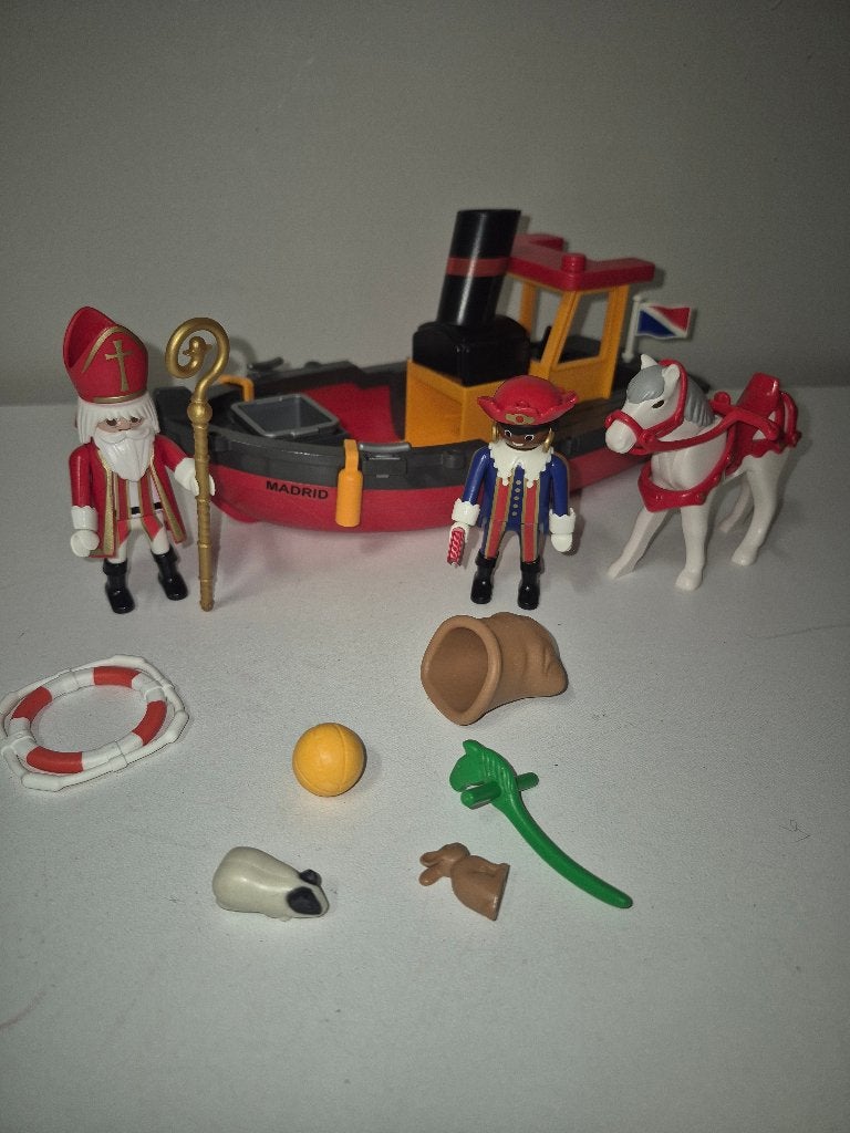 Hele mooie Playmobil sinterklaas boot, Kinderen en Baby's, Ophalen of Verzenden, Gebruikt, Complete set, Boot/Schip