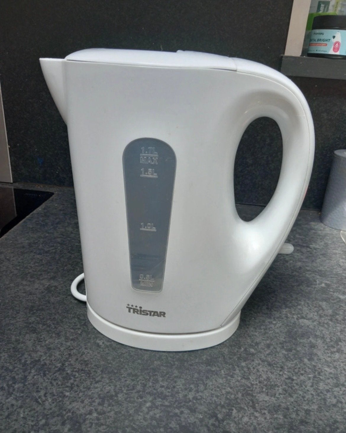 Tristar waterkoker, 1 tot 2 liter, Ophalen of Verzenden, Gebruikt, Draadloos