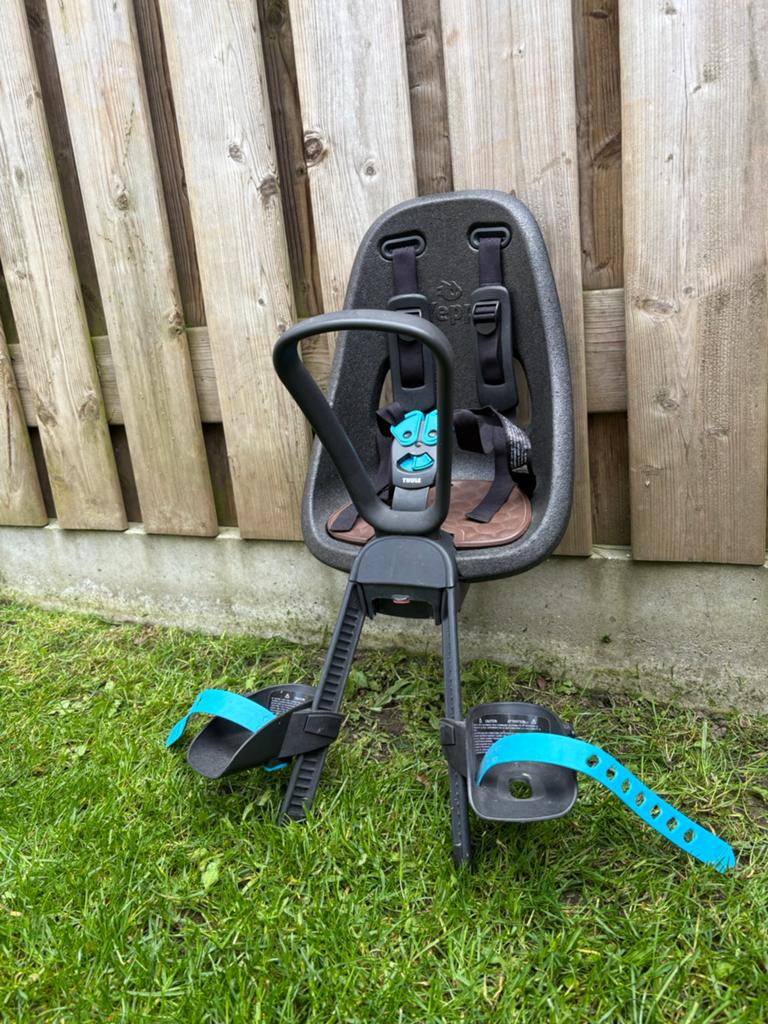 Thule Yepp Mini fietsstoeltje met windscherm, Ophalen, Voorzitje, 0 t/m 13 kg, Gebruikt