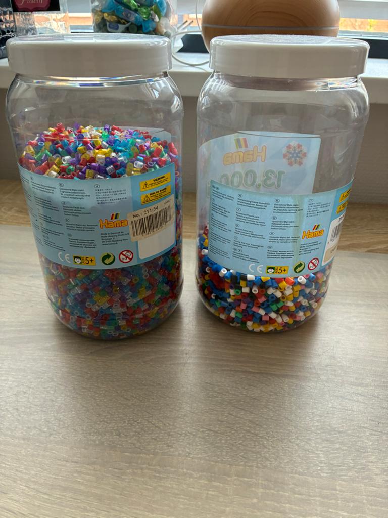 Glitter en normale strijkkralen - Hama, Ophalen of Verzenden, Gebruikt, Knutselen