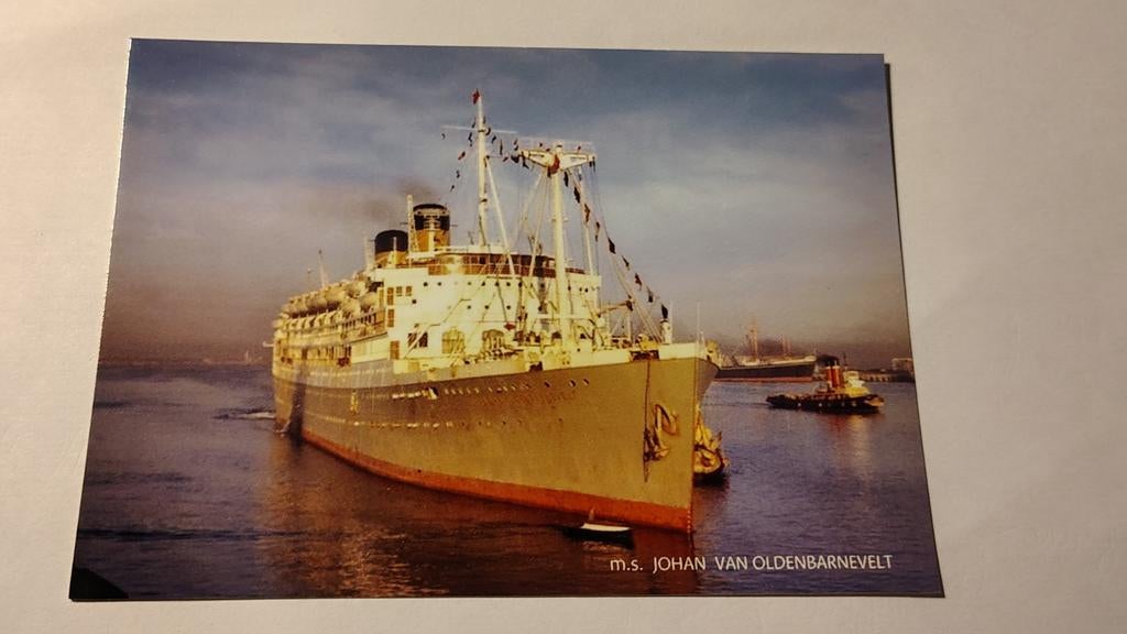 Schepen OPLAGE SLECHTS 10 ex. m.s. JOHAN VAN OLDENBARNEVELT, Ophalen of Verzenden, 1980 tot heden