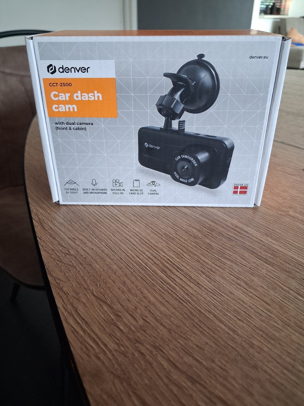 Denver CCT-2500 Car Dash Cam met dubbele camera, Auto diversen, Dashcams, Ophalen of Verzenden, Nieuw