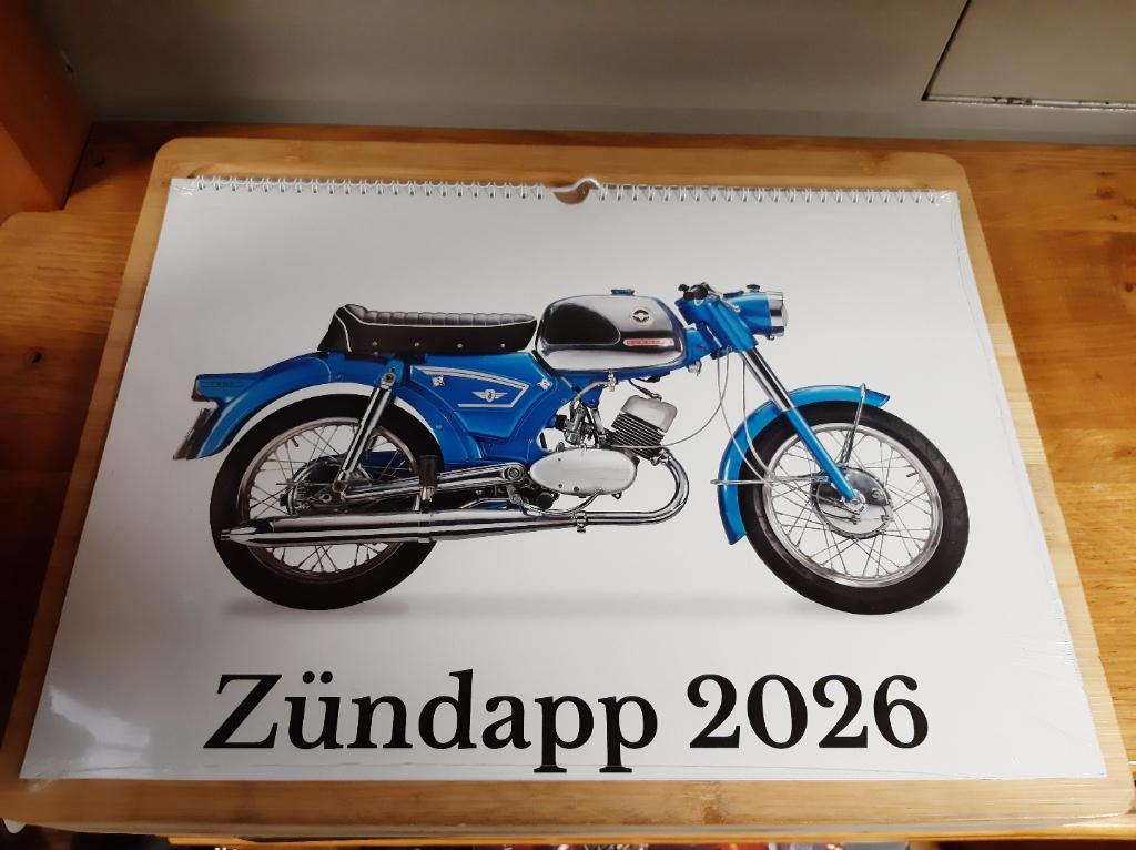 Zundapp kalender 2026 nieuw € 20,00, Pascalstraat 6 1704 RD Heerhugowaard, Nieuw, Ophalen of Verzenden, Maandkalender