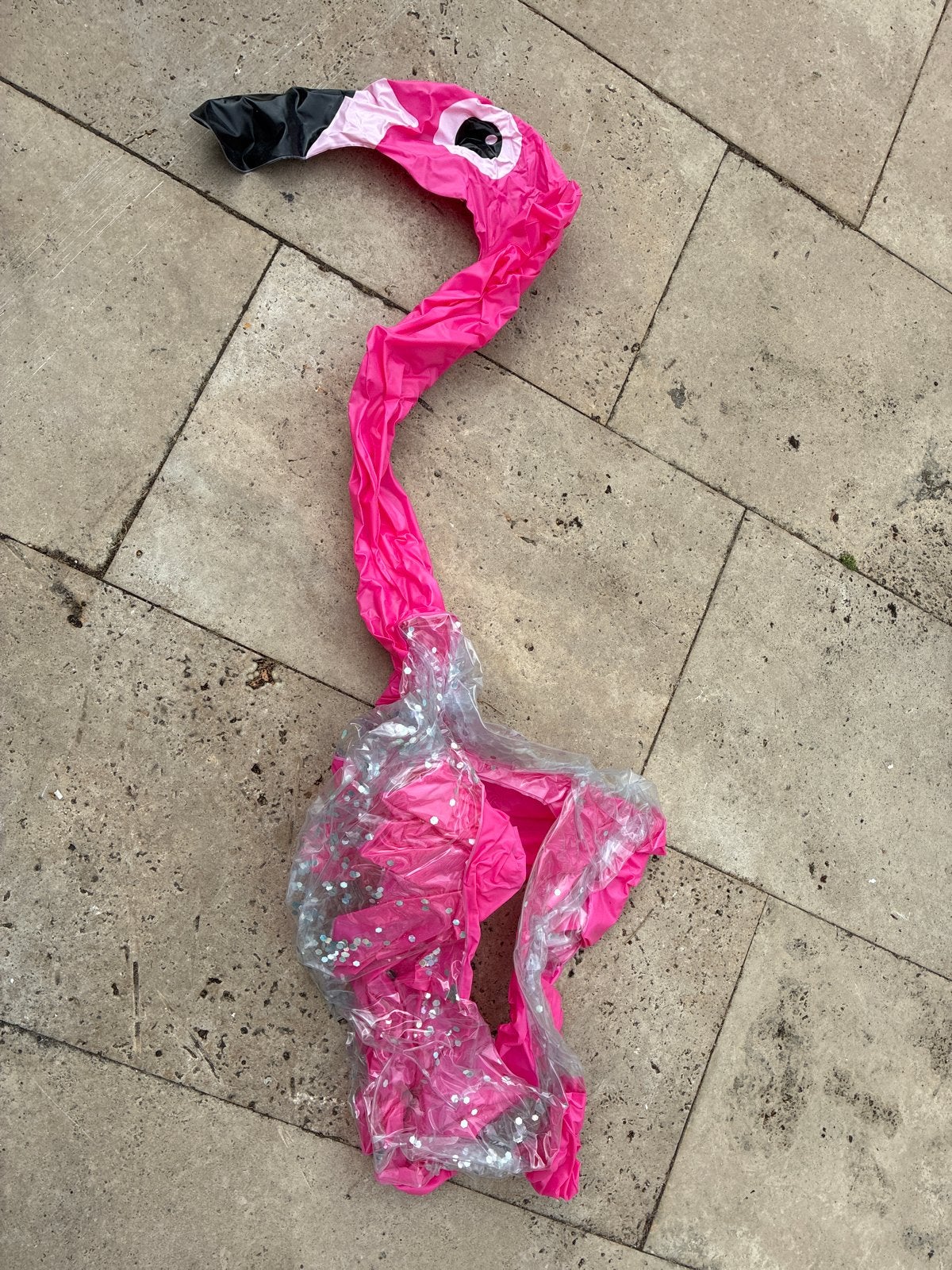 Opblaasbare Flamingo Zwemband met Glitter, Ophalen, Gebruikt