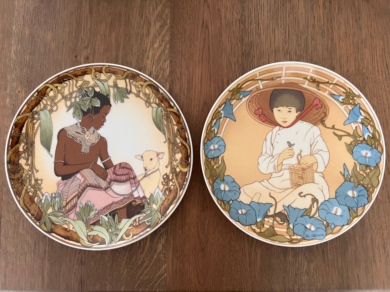 Villeroy & Boch UNICEF wandborden "Kinderen van de Wereld" 1, Antiek en Kunst, Ophalen of Verzenden