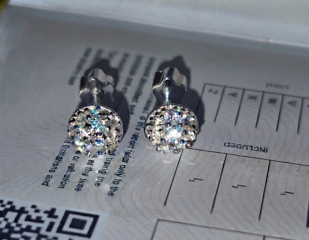 Moissanietdiamant iced oorstekers 925 Zilver+gra certificaat, Ophalen of Verzenden, Nieuw, Zilver, Zilver