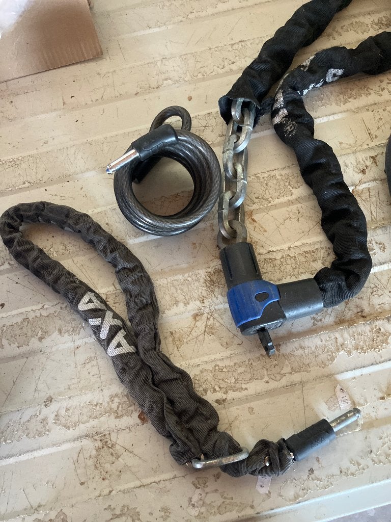 Kettingslot, Ophalen, Gebruikt, Kettingslot