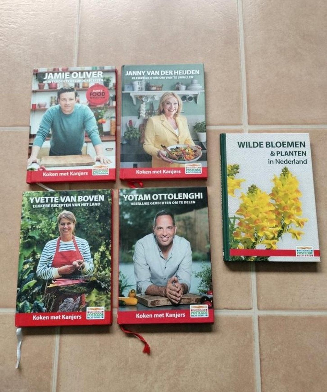 Postcodeloterij Boeken:Koken & Natuur -5 Boeken, Ophalen of Verzenden, Zo goed als nieuw, Diverse auteurs